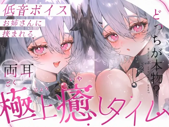 [RJ01567833] 【KU100/双耳同时ASMR】被低音大姐姐夹在中间的极上治愈时光【掏耳・拟声词・心跳声・呼气・吹耳・咬耳・喜欢・亲吻・零距离低语】